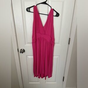 Sleeveless dress - Hot pink 2x